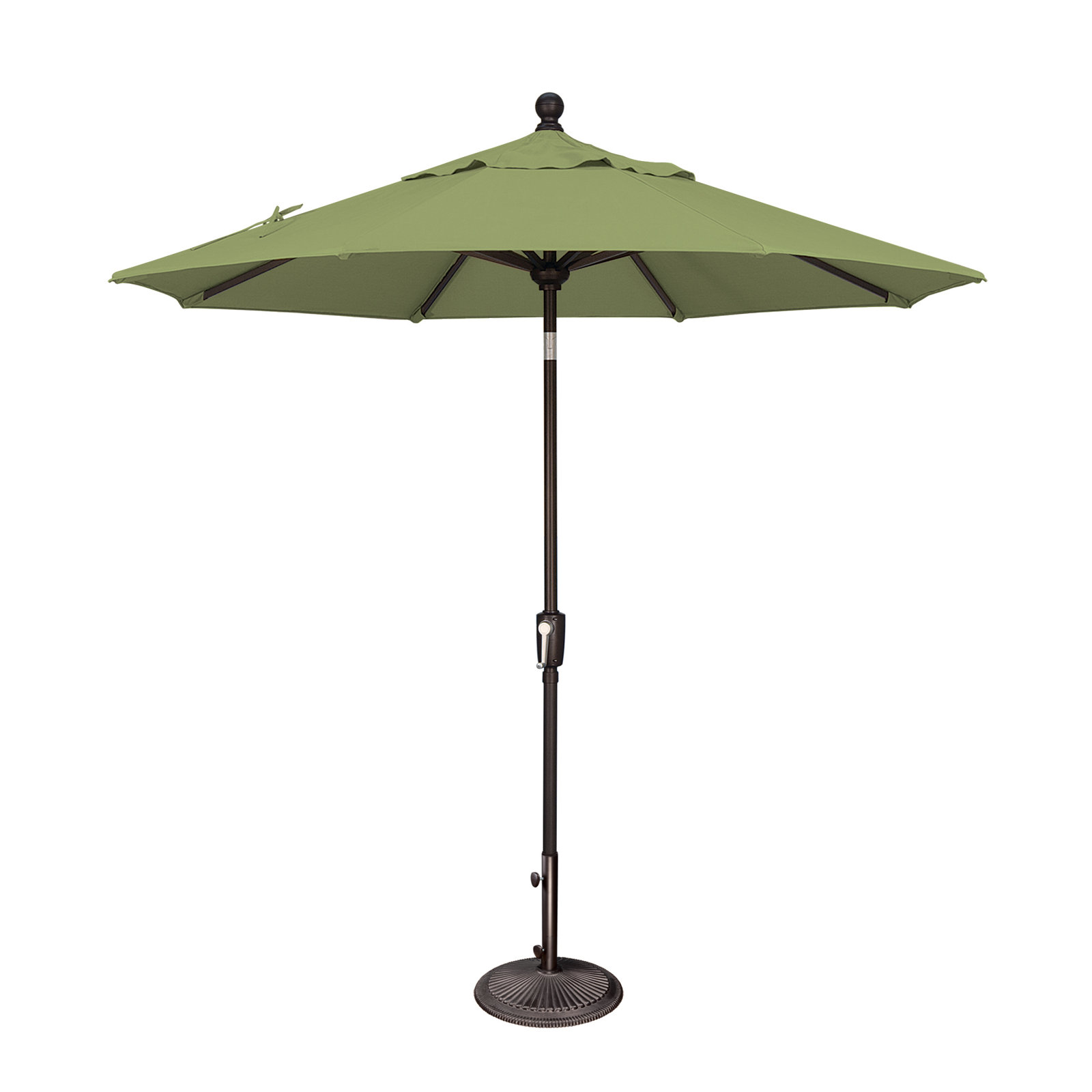 Launceston Market Umbrella, Canvas Ginkgo Sunbrella® Canvas, Black, 96" H x 90" W x 90" D