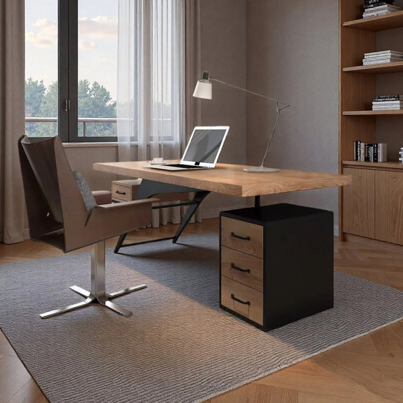 Begley Desk, 29.53" H x 70.87" W x 31.5" D