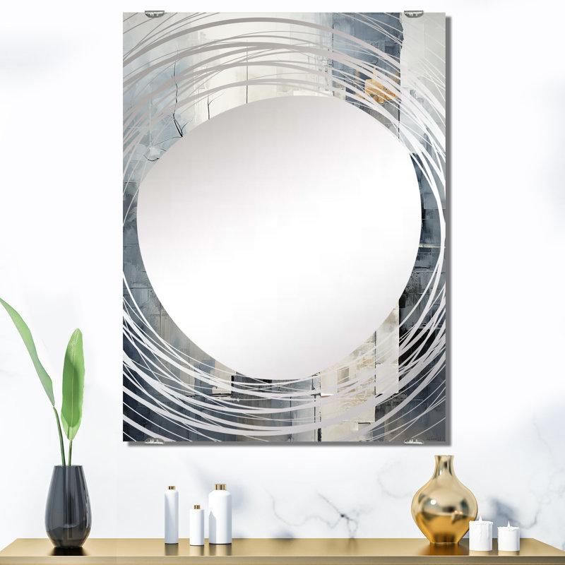 Miroir mural Savo - Collages abstraits MIR131640, 40 po x 30 po