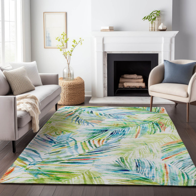 Premium Machine Washable Cerrito AMF199 Multi Rug, Rectangle 5' x 7'6"