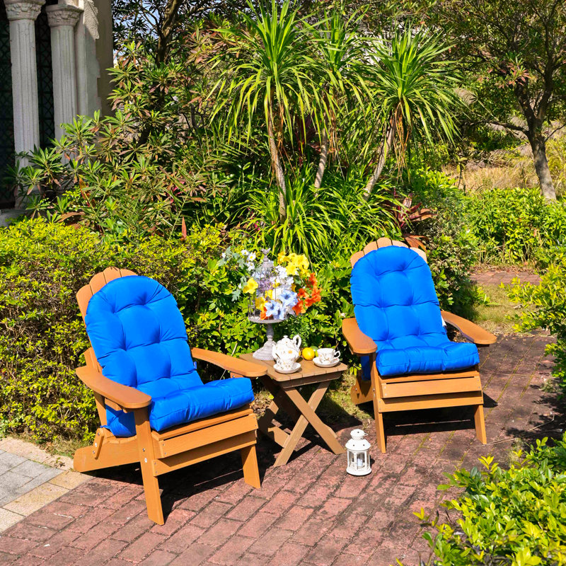 Outdoor 4'' Seat / Back Cushion, Blue