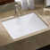 Whitehaus Collection Isabella Plus 14.75'' White Porcelain Rectangular Bathroom Sink with Overflow