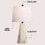 Lampe de table à DEL albâtre 26 po Thoms-1125333610