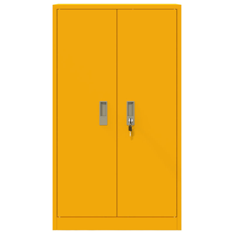 Storage Cabinet, Mustard Yellow
