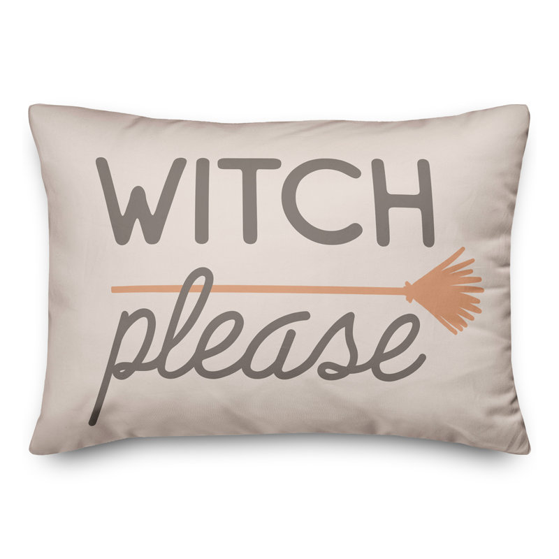  Housse et insert de coussin rectangulaire Witch Veuillez