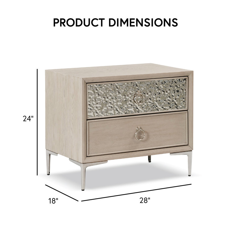 Tables de chevet Preste (ensemble de 2), Beige