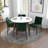 Dehate 4 - Person Solid Wood Top Four Leg Dining Set-138023964