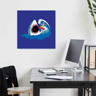 Surf's Up, art urbain contemporain de poisson