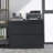Lateral File Cabinet 2 Drawer, Black Filing Cabinet With Lock, Lockable File Cabinet For Home Office