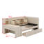 Twin Size Upholstered Daybed With Drawers, Shelves & Side Table-1031567314