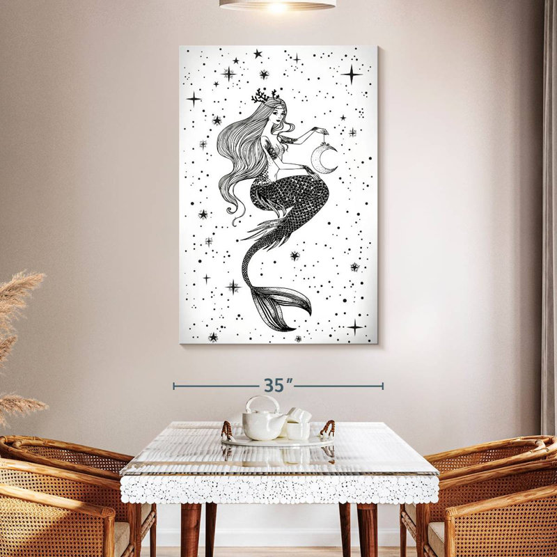 Kelan Evening Mermaid, 51" H x 34" W