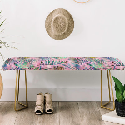 Banc rembourré tropical reeya Schatzi Brown