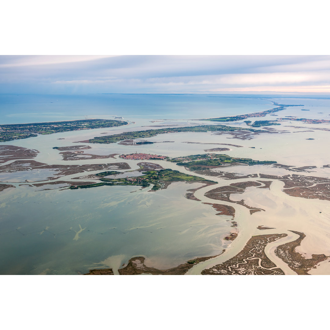 Blick auf die Lagunen von Venedig - Leinwandbild