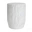 Table d'appoint d'extérieur sculptée Cicci, blanc, table