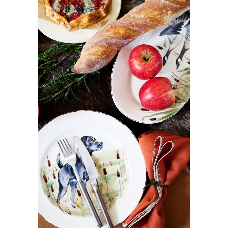 Wildlife Handmade Enamelware Dinner Plate