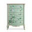 Armoire d'appoint en bois manufacturé brun-vert massif