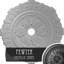 Médaillon de plafond Endurathane Naple, DO 37 1/2 po x P 3 3/8 po (convient aux auvents jusqu'à 3 3/8 po), finition craquelée en pierre peinte à la main-28576797