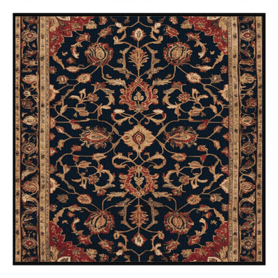 Machine Washable Persian Gray Area Rug