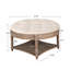 Grande table basse ronde avec repose-pieds imperméable-698867372