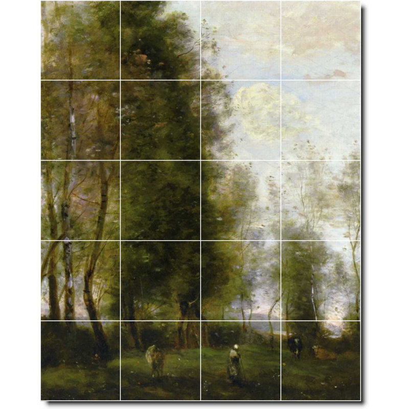Carreau de peinture murale 32 po x 40 po 8 po x 8 po, Country 02020