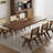 Miggie Ash Solid Wood Top Dining Table-827005070