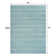 Montral Minimalist Stripe Turquoise/Cream Rug
