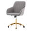 Siège en velours gris luxueux - Ergonomique et élégant. Chaise ergonomique réduisant la fatigue pendant les longues heures de travail.