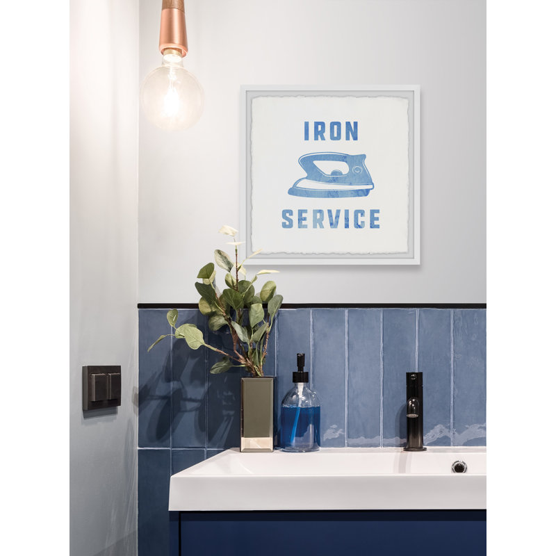 Iron Service II - Picture Frame Painting Print on Paper, 30cm H x 30cm W x 3.81cm D