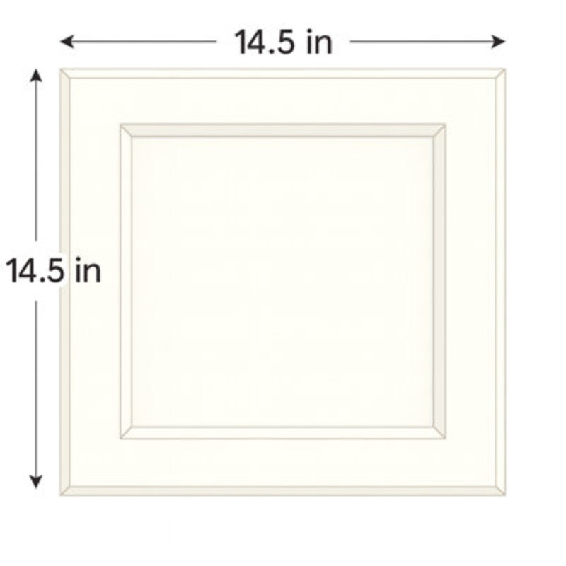 Dwelling Full Access Broadview Door Sample, Satin Cosmo, Manufactured Wood (Thermofoil)