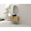 Meuble-lavabo de 30 po avec lavabo d'art en céramique et dalle de pierre artificielle