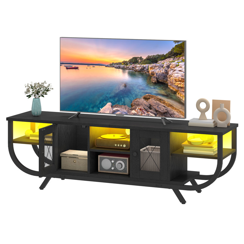Unfinished TV Stand, 45cm H x 140cm L x 35cm W, Black