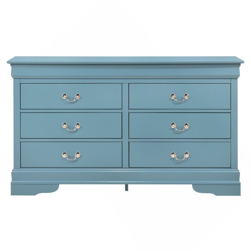 Charmante commode traditionnelle sarcelle