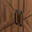 Armoire avec 4 portes et 4 tablettes ouvertes