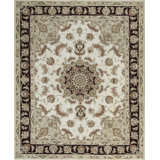 Hand-Knotted High-Quality Beige Area Rug