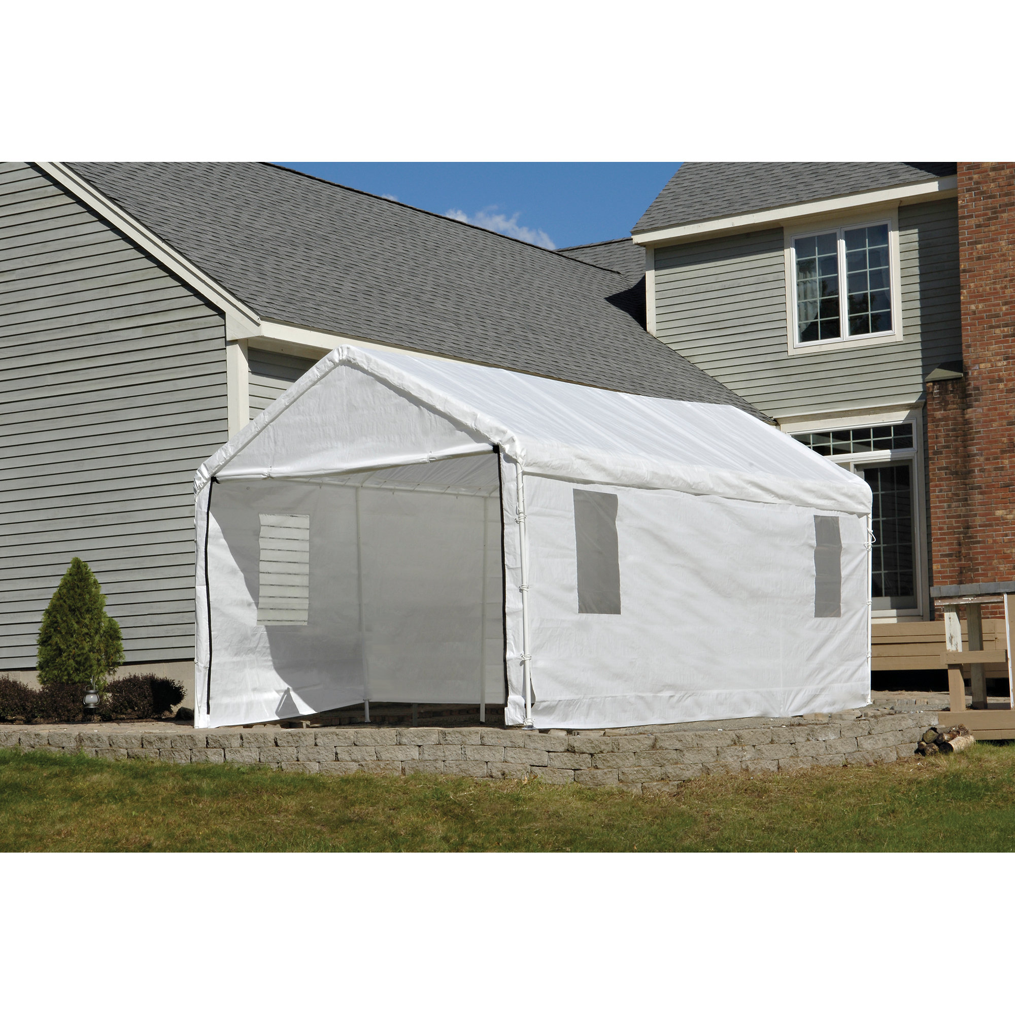 ShelterLogic Enclosure Kit with windows for the MaxAP Canopy 10 x 20 ft. &  Reviews | Wayfair