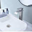 Robinet de salle de bain à cascade, poignée simple, avec bonde escamotable (sans trop-plein) | Idée de cadeau-123158786