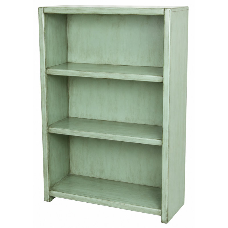 McKaylah Bookcase, European Aquamarine, (2 Shelf) 48” H x 32” W x 13” D