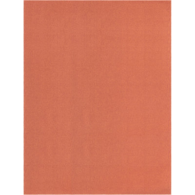 Tapis uni / rayé de couleur orange Banta