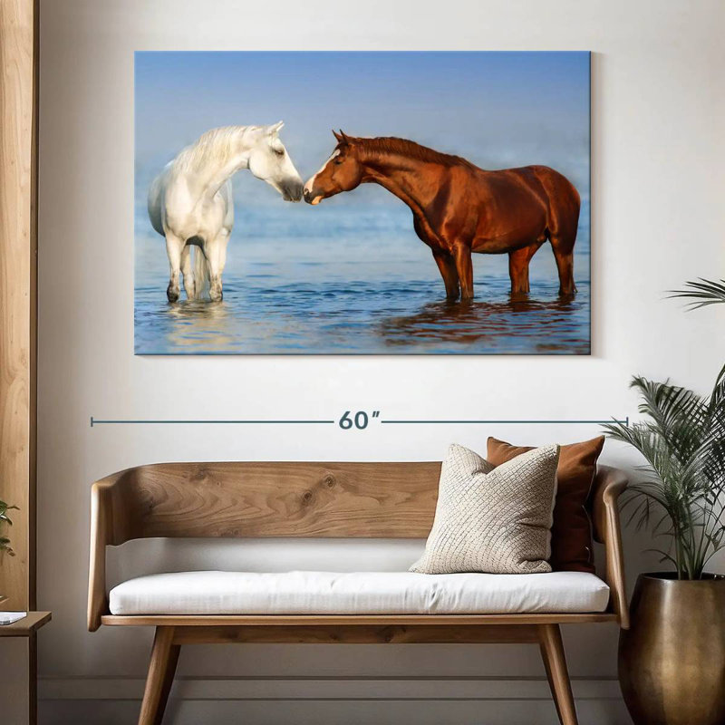 Brampt Beach Horses, 34" H x 51" W