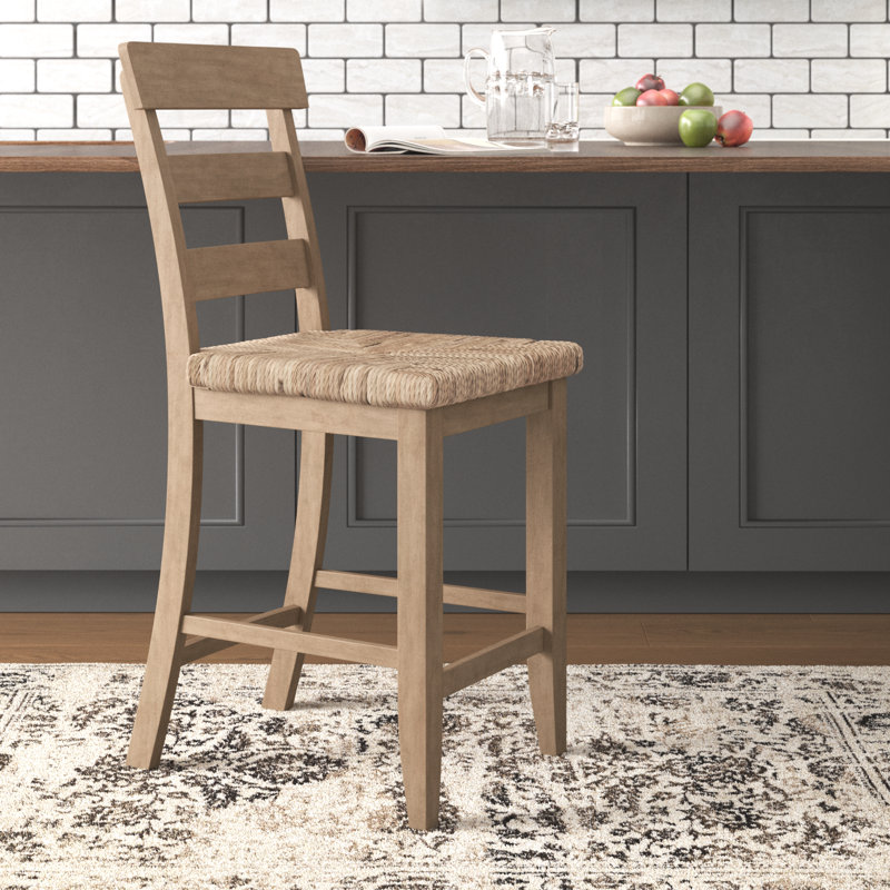 Tabouret de bar et de comptoir Holdrege, Naturel, Tabouret de bar (siège d'une hauteur de 30,25 po)