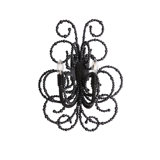 Wood Bead Wall Sconce
