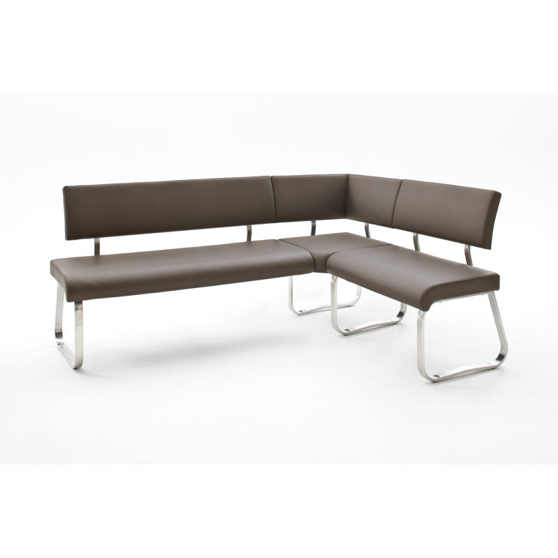 Leigh Polyester Upholstered Bench, Brown
