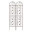 Ensemble de 4 treillis de jardin en métal 86,7 po x 19,7 po antirouille