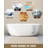 Extra Large Shower Mat, 34.3" L X 23.3" W TPE Anti Slip Stand Up Shower Mat With Drain Holes And Suction Cups, Large Size Mat More Suitable For Shower Stall, No Odour, Heavy Mat