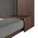Low Upholstered Bed With Headboard And Bedside Shelves