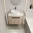Modern Design Float Bathroom Vanity Wall Mounted White Oak Vanity