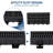 Channel Drainage 34.9" L 5.9" W x 5.1" H with Plastic Grate,HDPE Trench Drain System for Garden, Driveway,Patio,Pool,Easy to Design by DIY and Highly Durable