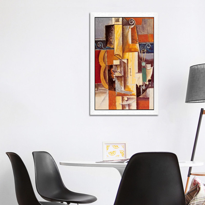 Violin And Guitar by Pablo Picasso - Wrapped Canvas Gallery-Wrapped Canvas Giclée, White Framed, 152.5 cm H x 101.5 cm W