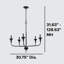 Capella 5 - Light Modern Chandelier-863589625-863589627