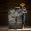 Impression sur toile Texas Longhorn - décoration murale Western Ranch - reproduction de photographie en noir et blanc-1934330509